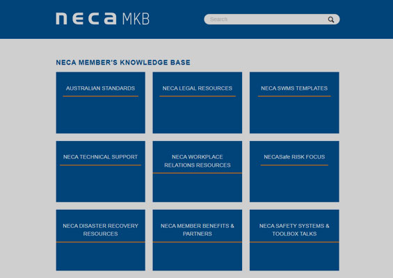 NECA Member's Knowledge Base (MKB)