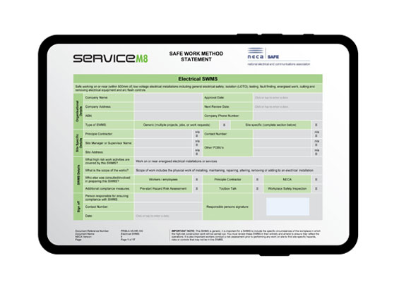 How to access NECA SWMS